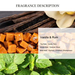 Huile parfumée pour bougie à la <span class=keywords><strong>vanille</strong></span> et au <span class=keywords><strong>rhum</strong></span> UNIQUE AROMA, huile de bougie de luxe, huiles parfumées de créateurs en gros pour bougies, échantillons gratuits - Product Image 2