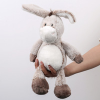 Peluches âne suspendues, figurines d'animaux en peluche mignonnes, jouets en peluche doux, poupées pour machine à griffes, cadeaux parfaits pour anniversaires et fêtes