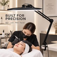 Lampe de beauté LED UV réglable et pliable à pince, design tête de requin, pour manucure, cils, tatouage, étude, protection oculaire, salon