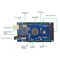 Placa de Desarrollo MEGA2560 R3 Re V3, Placa de Expansión AVR USB CH340G, Kit de Desarrollo con Cable MEGA 2560-16AU