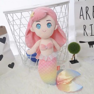 Venta al por mayor sirena princesa animal de peluche mimoso suave abrazando peluche muñeca princesa muñeca - Product Image 6