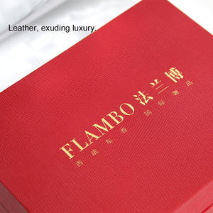 Tùy chỉnh duy nhất bên <span class=keywords><strong>PE</strong></span> tráng Xám Board hộp giấy Đặc biệt giấy vàng-dập nổi bìa da cho quà tặng bao bì - Product Image 5