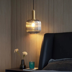 Lampadario LED in Stile Nordico, Lampada a Sospensione Creativa con Sfere di Vetro, Finitura Dorata, Altezza Regolabile, Struttura in <span class=keywords><strong>Ferro</strong></span>, per Camera da Letto - Product Image 2