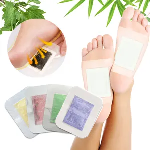 Natural Herb Bamboo aceto Warmer Spa Pads Detox Foot Patch Purify Blood Detox Foot Patch