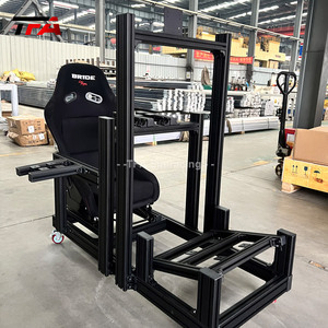 <span class=keywords><strong>Simulateur</strong></span> profil aluminium volant personnalisé Cockpit <span class=keywords><strong>simulateur</strong></span> de jeu de conduite superbe Cockpit avec vraie chaise course - Product Image 2