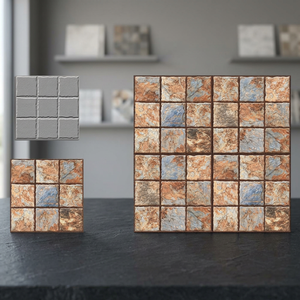 Carreaux de porcelaine rectifiés rustiques 16x16 pouces, antidérapants numériques, pour parkings, céramiques de sol extérieur robustes - Product Image 2