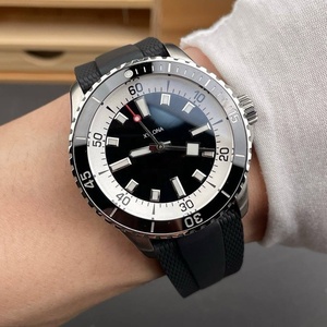 <b>Automatic</b> Mechanical Dial Men's Wristwatch with Rubber Strap and Luminous square Hour Markers for Analog Can customize logo - Product Image 4