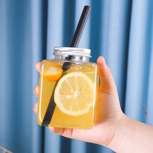 Bouteille de jus élégante de 60ml 250ml 350ml 500ml <span class=keywords><strong>avec</strong></span> verre épais et couvercle en métal hermétique pour une utilisation robuste - Product Image 2