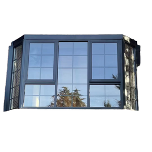 Fenêtre fixe en aluminium à rupture de pont thermique, style Crittall, double vitrage Low-E, pour <span class=keywords><strong>baie</strong></span> <span class=keywords><strong>vitrée</strong></span> de villa résidentielle - Product Image 1