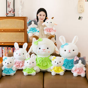 Une variété de jouets en peluche pour petits animaux avec quatre couleurs, jupes d'animaux mignons, parfaits pour les cadeaux de fête et la décoration de la maison - Product Image 1