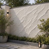 Revestimiento Exterior de Piedra Apilada Blanca WYRAX, Tablero Frontal para Cafetería de Poliuretano, Tamaño Personalizado, Acabado Moderno