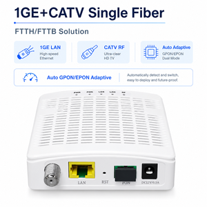 Hot Selling Mini XPON GPON ONU Fiber Modem <b>Router</b> 1GE With CATV Port Support IP TCP For FTTH PON Network - Product Image 5