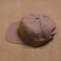 Casquette à visière plate en coton pur à 5 panneaux avec logo de marque personnalisé en usine et fermeture réglable
