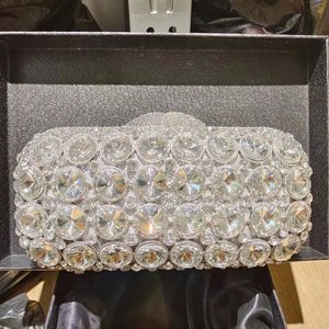 <span class=keywords><strong>Pochette</strong></span> de soirée pour femme avec pierres précieuses violettes rondes, sacs de dîner, sacs à main de mariage en cristal, sacs à main à chaînes en <span class=keywords><strong>strass</strong></span>, <span class=keywords><strong>pochette</strong></span> de bal - Product Image 5