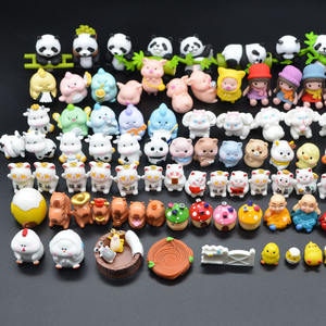 Miniature en plastique résine jouet animaux <span class=keywords><strong>Figurines</strong></span> pour salle de bain Zoo sac porte-clés bain bombe jardin <span class=keywords><strong>terrarium</strong></span> plante décoration artisanat - Product Image 4