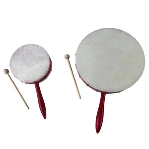 Instrument de percussion Jingying Music Orff, tambours à main de 6 pouces en gros <span class=keywords><strong>tambourin</strong></span> double face avec poignée - Product Image 3