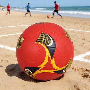 Palloni da Calcio Senza Cuciture Rossi Colorati Misura Ufficiale <span class=keywords><strong>4</strong></span> <span class=keywords><strong>5</strong></span> con LOGO Personalizzato per Allenamento e Partite per Adulti e Bambini - Product Image 3