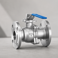 Vanne à boisseau sphérique robuste en acier inoxydable ASME B16.34 CF8M CF8 DN50 2PC à brides à passage plein pour systèmes de gaz de production d'énergie