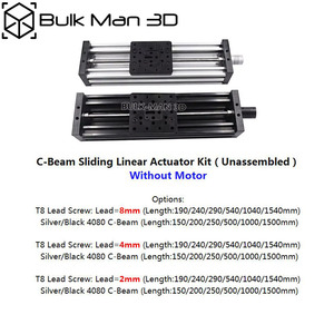 Bulkman3d c-beam tuyến tính thiết bị truyền động Kit mà không có động cơ Z-Axis T8 dẫn vít DIY c-beam Chiều dài 150mm 200mm 250mm 500mm 1000mm 1500mm - Product Image 2