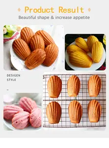 Nhà Máy Bán buôn không dính <span class=keywords><strong>Madeleine</strong></span> bánh nướng khuôn vỏ hình dạng khuôn chảo cho lò khay - Product Image 6