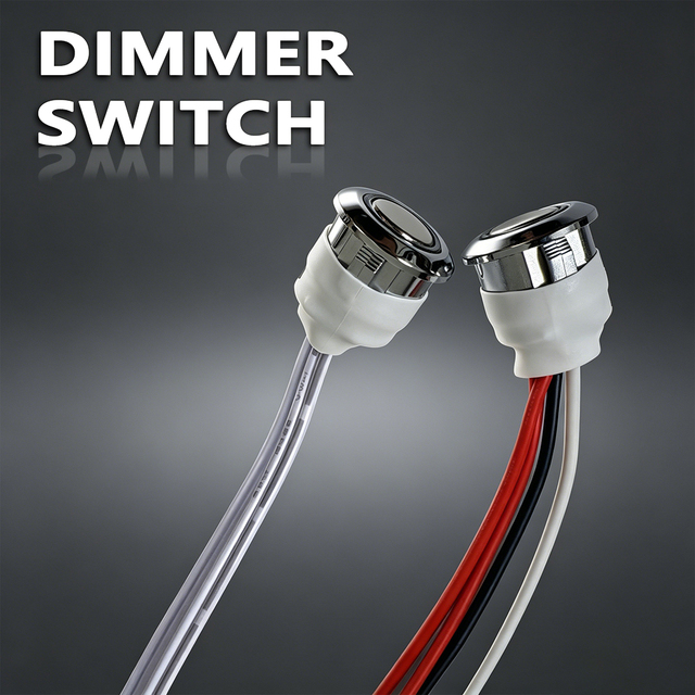 12V Touch Sensor Switch Dimmer Stepless Dimming Switch LED Strip Brightness Controller for Mounting Hole 17mm Customized