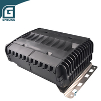 Caja de Empalme de Fibra Óptica para Exteriores FTTH, Diseño Horizontal Impermeable, Capacidad para 24 Núcleos, 2 Entradas y 2 Salidas, Caja de Empalme de Fibra Óptica Rentable