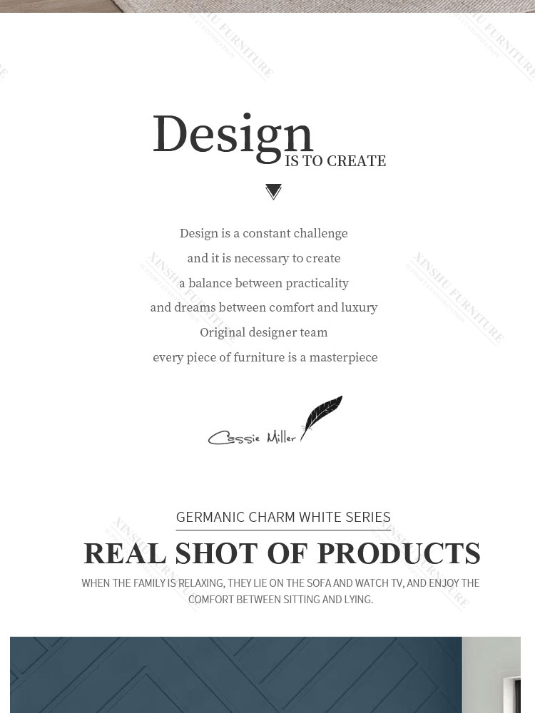 modern simple nordic style 1.8m master bedroom double king bed small family single bed family can customize solid wood bed