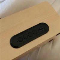 Altavoces Inalámbricos K5A de Bambú con Doble Altavoz y Subwoofer Magnético