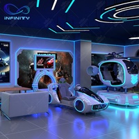 Parc d'attractions intérieur Infinity 360 Simulateur de parc Vr Jeux de réalité virtuelle 9D Simulateur Vr passionnant Machine de jeu de tir