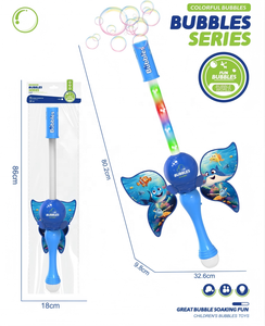 Varita de Burbujas con Forma de Sirena a Pilas, con Luz de Colores y Espada de Pez, para Jugar en la Playa en Verano y Eventos al Aire Libre, Venta al Por Mayor - Product Image 3