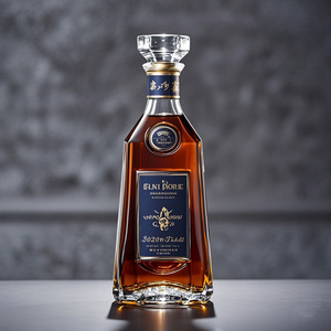 Alta calidad 500ml 700ml 750ml Botella de <span class=keywords><strong>vino</strong></span> de vidrio Spirit Gin Licor Whisky Ron Tequila Vodka Tapa Sello Acabado brillante Estampado en caliente - Product Image 4