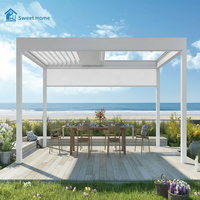 Pergola motorisée en aluminium à lames orientables personnalisée Sweet Home – Vente directe usine pour balcon et cuisine extérieure