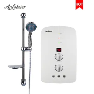 電気温水器2l Suppliers-ポンプインスタントポータブルタンクレス電気シャワー温水ヒーター、バスシャワー用ポンプ付き5500W