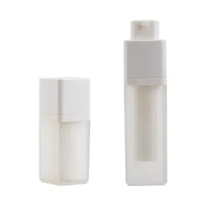 15ml 30ml 50ml gefrostete PCR-Flasche Hautpflege verpackung Körperpflege Airless Pump flaschen sprüher recycelte Kunststoff-PET-Flasche