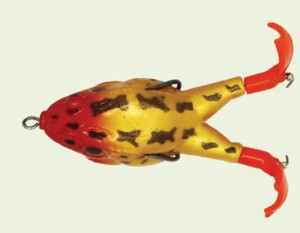 Leurre de surface rotatif pour la pêche, en acier à haute teneur en carbone, double hameçon, 9 cm, 13 g, leurre de grenouille bionique - Product Image 5