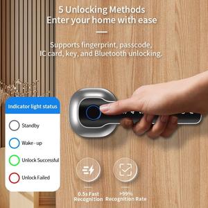 Prix usine universel Smart Fingerprint Lock Cloud Wi-Fi activé Tuya App Key + mot de passe déverrouillage des clés de sauvegarde - Product Image 2