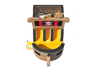 Structure de jeu gonflable sur le thème du <span class=keywords><strong>bateau</strong></span> <span class=keywords><strong>pirate</strong></span> LILYTOYS pour enfants avec toboggan et zones interactives amusantes pour les événements et les aires de jeux - Product Image 4