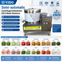Machine de déshuilement semi-automatique CE, essoreuse centrifugeuse automatique pour pommes de terre frites et légumes, sécheuse centrifugeuse de déshydratation