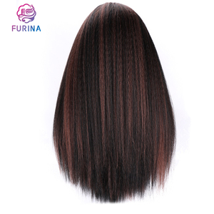 Furina Venta caliente estilo sintético u-parte peluca larga yaki pelo trenzado recto <span class=keywords><strong>para</strong></span> pelucas negras - Product Image 4