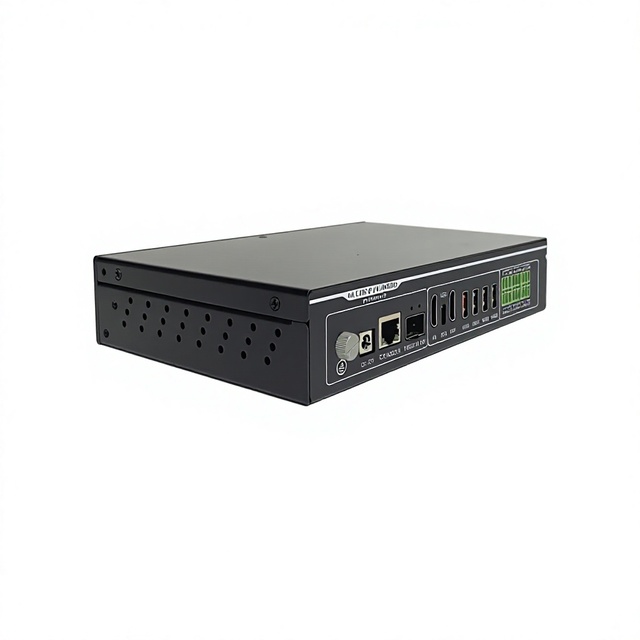 H.265/H.264 Video IP Decoder 4K UHD Dual Ethernet IP to IP Video Transcoder for IPTV Encoder Radio & TV Broadcasting Equipment