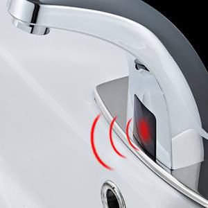 Grifo de Lavabo Sin Contacto, Válvula de Latón, Montaje en un Solo Orificio, Sensor Inductivo, Estilo Moderno - Product Image 1