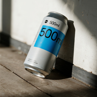 330ml 355ml 500ml Impression personnalisée Logo personnel Bière Boisson Canette en aluminium avec couvercles 202 SOT