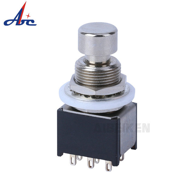 High Quality Guitar Reverb Pedal 3PDT Guitar Dual Foot Switch ON-ON Latching 9Pins Solder Plug PBS-24-302 Guitar Effects Pedal