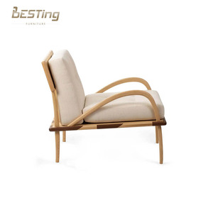 Sillón Nórdico del siglo XXI en <span class=keywords><strong>tela</strong></span> acolchada de nogal ceniza hecha en China - Product Image 2
