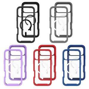 Coque de protection intégrale antichoc magnétique transparente anti-traces de doigts pour iPhone 17 Pro Max avec protection d'écran intégrée et compatible avec la recharge sans fil - Product Image 6