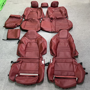 Full Set Luxury <strong>Leather</strong> <strong>Seat</strong> <strong>Cover</strong> Customized Colors Patterns and Logos for Cayenne 957 958 9Y0 Panamera 970 971 Macan 911 - Product Image 1