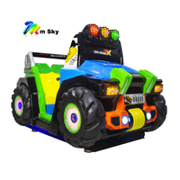 FEC Kiddie Rides tout-terrain en fibre de verre, à monnayeur, avec écran LCD 17 pouces, pour enfants, jeux d'arcade de course d'intérieur, modèle X M-sky KA-275, pour centres commerciaux