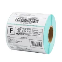 4 "X 6" Kustom Dicetak Perekat Roll Kertas Zebra Kompatibel 100X150 Barcode Label untuk Industri Logistik