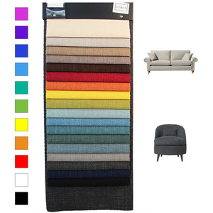 Luxury Yarn <strong>Dyed</strong> <strong>Burlap</strong> Polyester Faux Linen Plain <strong>Fabric</strong> Slipcovered Sofa <strong>Fabric</strong> for Curtain - Product Image 1