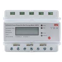 Tuya Monitor konsumsi daya, pengukur Wattmeter 3 fase Din rel WIFI energi pintar dengan timer